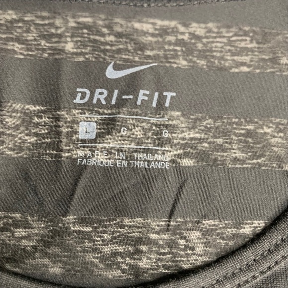 Girls Nike Black Tank Top High Neck Striped Sheer Racerback Size Large - Picture 10 of 11